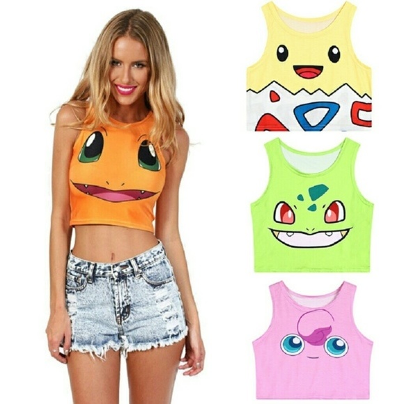 Pokemon Tops - Pokemon shirts pikachu bulbasaur jigglypuff